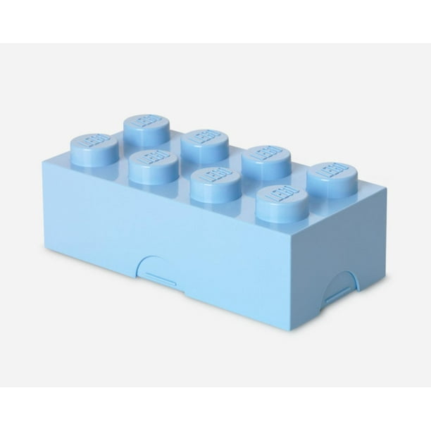 Blue New Toy Brick LEGO Lunch Box With 8 Knobs in Bright Blue